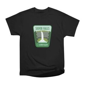 Silver Falls State Park Black T-Shirt